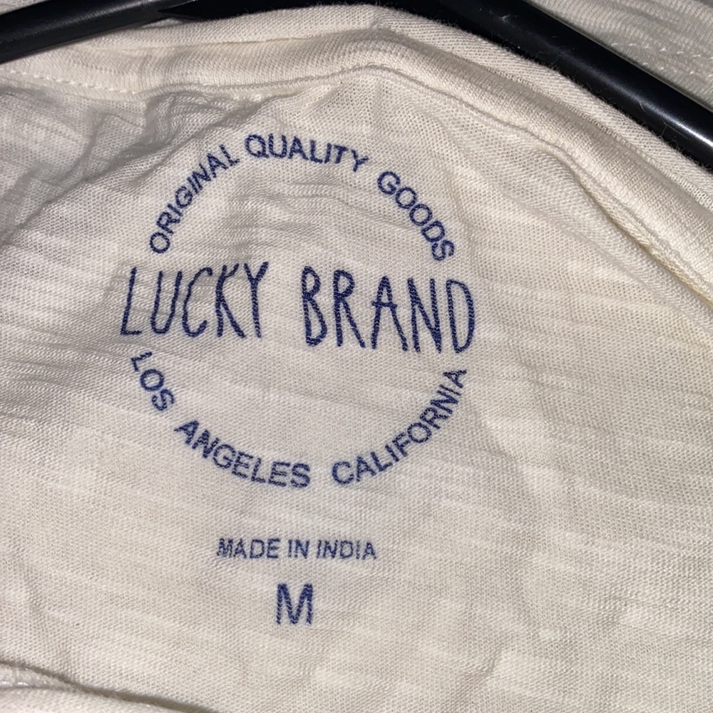 Lucky Brand cutout and embroidered geometrical tank top - Picture 6 of 7